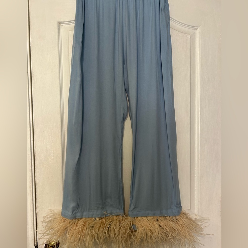 SLEEPER ostrich Feather Pajama Bottoms xl - Picture 11 of 16
